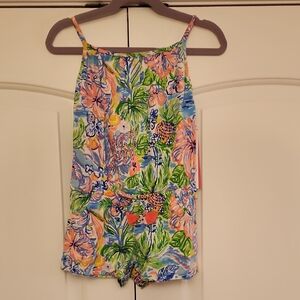 Lilly Pulitzer Alene Romper with Floral Print